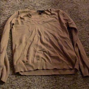nude v neck long sleeve